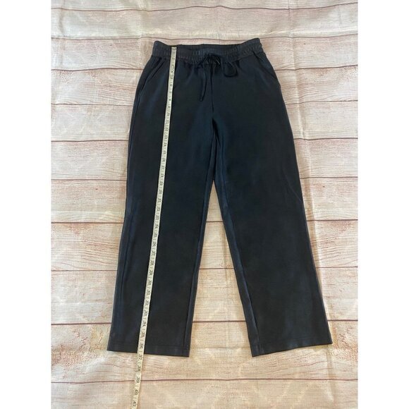 Maison D'Ameli Women's Straight Leg Faux Leather Joggers - Small - Picture 2 of 11